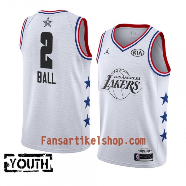 Los Angeles Lakers Trikot  Lonzo Ball 2 2019 All-Star Jordan Brand Weiß Swingman - Kinder